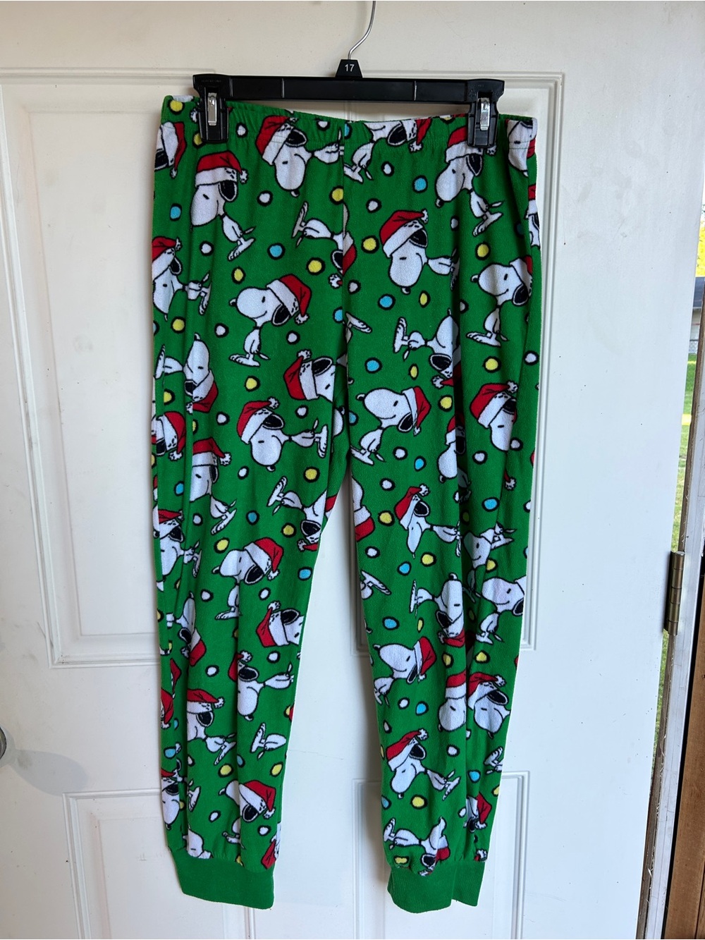 Peanuts Green Snoopy Holiday Jogger Pants